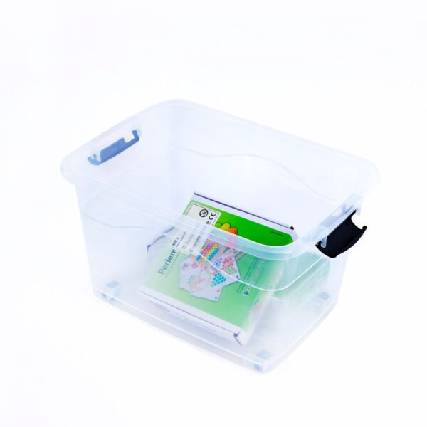 12 x 56 L Aufbewahrungsbox mit Deckel - stapelbar und rollbar – Bild 5