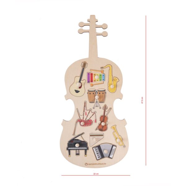 Musikinstrumente-Puzzle aus Holz – Bild 5