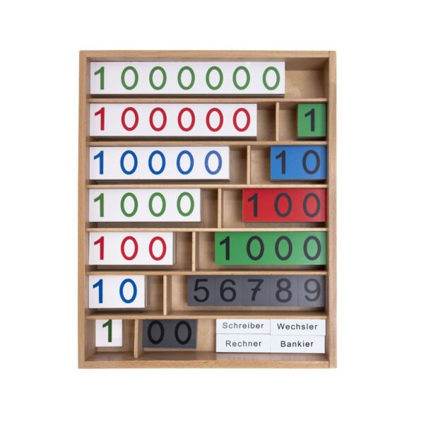 Bankspiel aus Holz - Multiplikation lernen und Malaufgaben üben – Bild 2