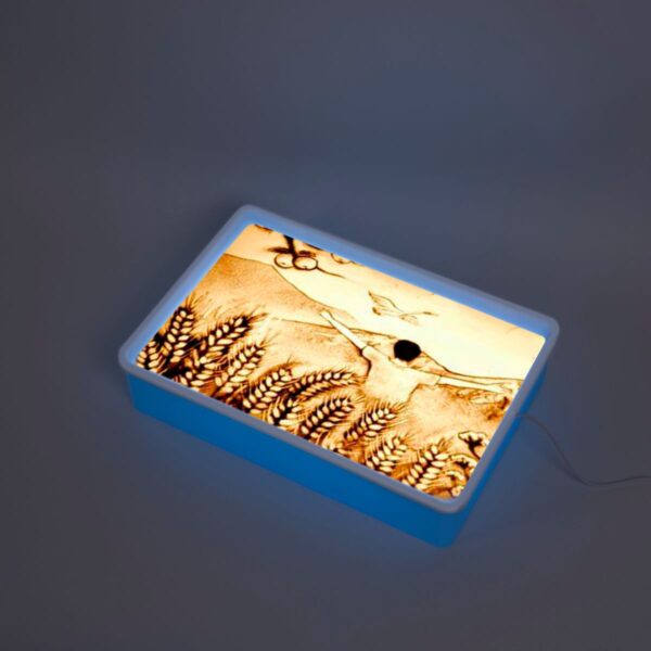 Leuchtsandkasten - Der Lichttisch mit Sand und Zubehör – Bild 2