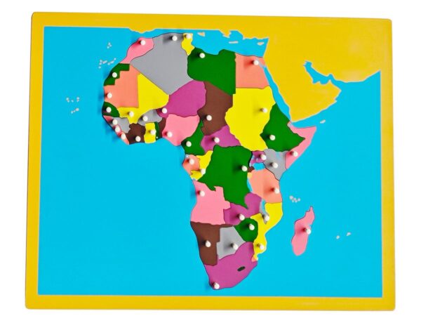 8 Montessori Puzzlekarten zu Kontinenten und Ländern – Bild 4
