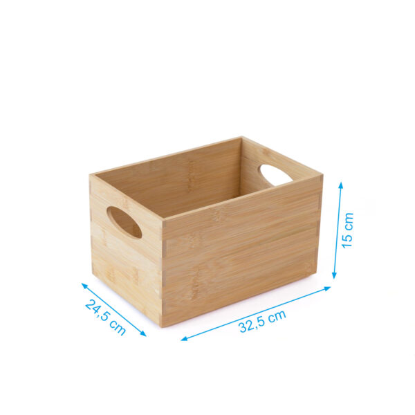 Stapelkiste aus Bambus, 32,5 x 24,5 x 15 cm – Bild 5