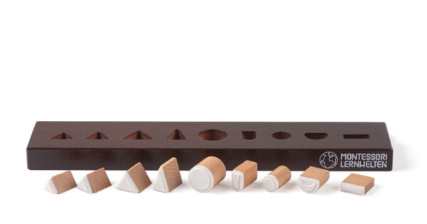 Set: Wortartenstempel aus Holz mit 9 Stempelkissen – Bild 6