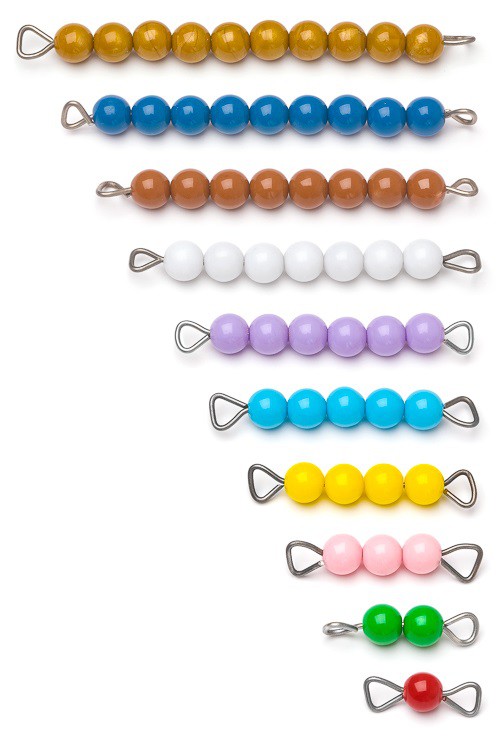 10 bunte Perlenstäbchen 1 bis 10 9 webg 606