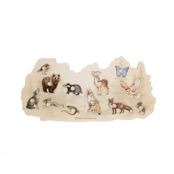 Puzzle Wildtiere aus Holz – Bild 2
