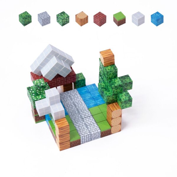 Magnetische Bausteine - Set mit 96 Teilen – Bild 2