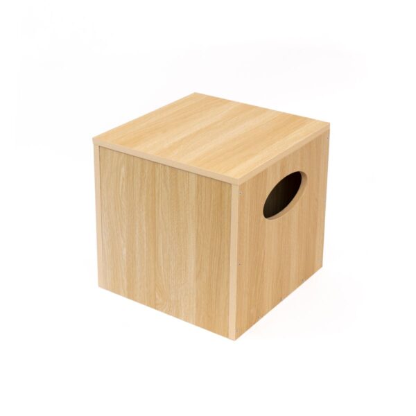 Holztruhe zum Aufbewahren und Sitzen - Spielkiste aus Holz - abwischbare Premiumqualität – Bild 3