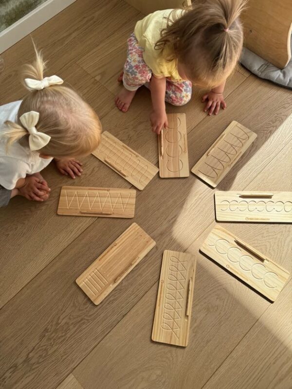 Schwungübungen, flüssiges Schreiben üben auf 8 Tafeln – Bild 3