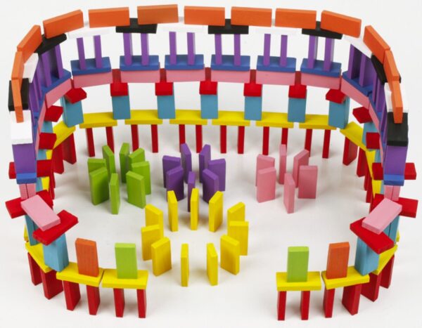 Dominosteine aus Holz - Großes 360-teiliges Set – Bild 4