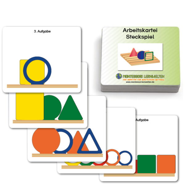 Arbeitskartei zum Steckspiel zur Raum-Lage-Wahrnehmung