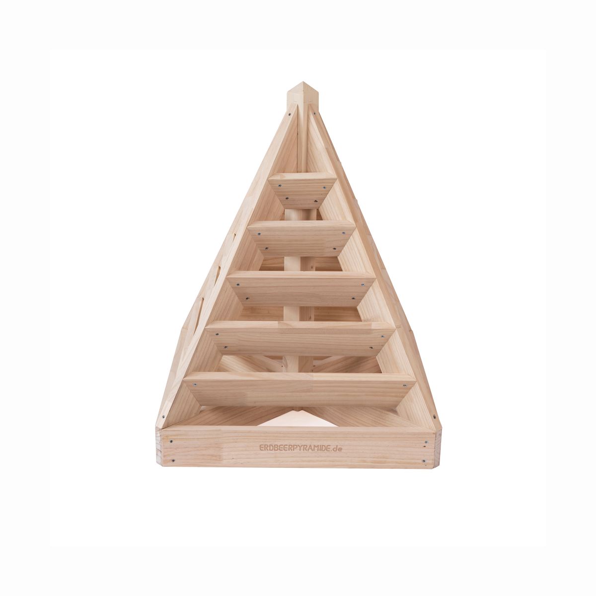 Pflanzpyramide aus Holz - ideal als Kräuterpyramide, Erdbeerpyramide oder Blumenpyramide 3 Pflanzpyramide aus Holz - ideal als Kräuterpyramide, Erdbeerpyramide oder Blumenpyramide – Bild 3