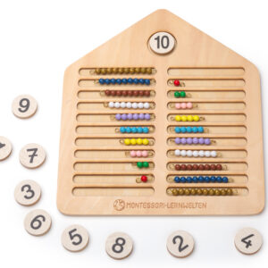 Perlenhaus mit Perlenstäbchen - Selbständig den Zehnerraum erschließen
