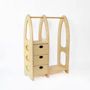 Kindergarderobe aus Holz - abwischbare Premiumqualität