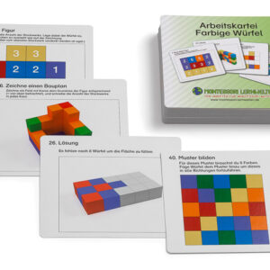 Arbeitskartei Farbige Würfel
