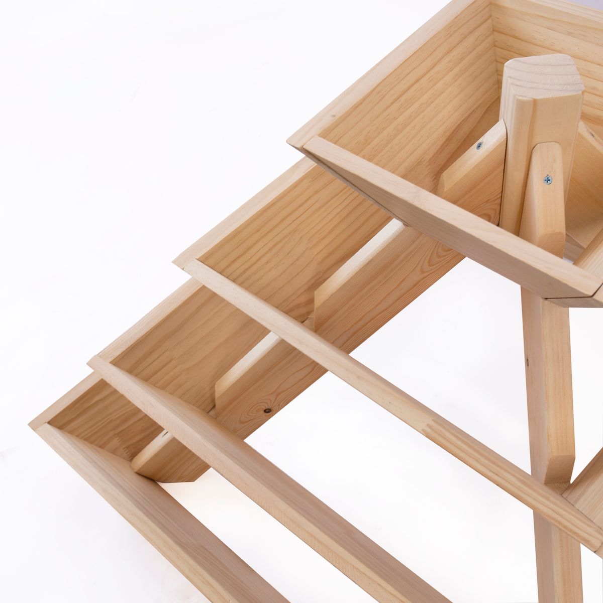 Erdbeerpyramide mit 4 Etagen - Lärchenholz 5 Erdbeerpyramide mit 4 Etagen - Lärchenholz – Bild 5
