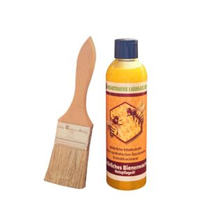 Natürliches Bienenwachs mit Pinsel