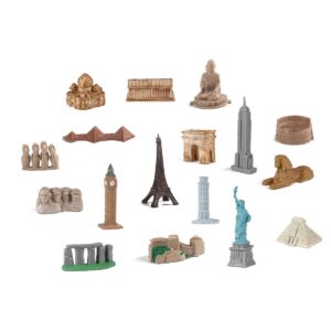 17 Wahrzeichen der Welt als Figuren