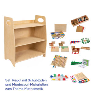 Regal mit Mathematik-Materialien ab 5 Jahren - Primarstufe
