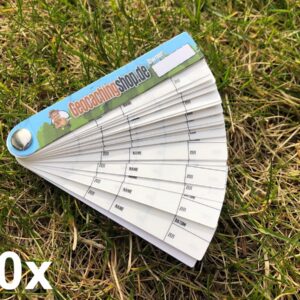 30 x Geocaching Logbuch für PETling - gefächert, 160 Einträge (Geocache, PETlinge)