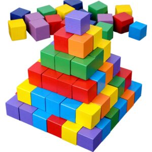 100 farbige Holzwürfel 2x2x2 cm