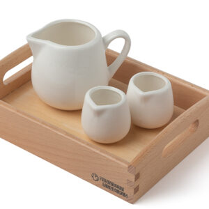 Gießen von Getreide in 2 gleiche Behälter