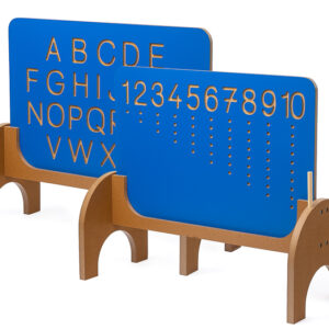 Große Nachspurtafel - Buchstaben und Zahlen nachspuren lernen