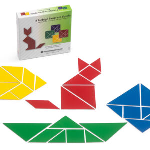 Tangramsatz - 4 farbige Tangram-Spiele, 28-teilig