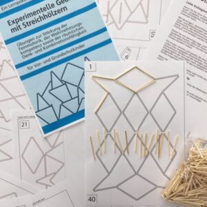 Experimentelle Geometrie - Streichhölzer und Übungsblätter zur Feinmotorik und zum räumlichen Denken