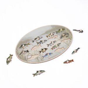 Puzzle Fische aus Holz