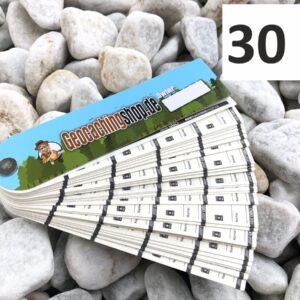30 x Geocaching Logbuch für XXL PETling - 1.500 Einträge (Geocache, PETlinge)