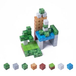 Magnetische Bausteine - Set mit 96 Teilen