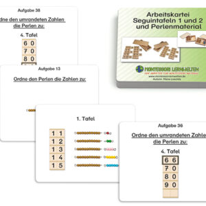 Arbeitskartei Seguintafeln 1 und 2