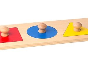 Puzzlebrett mit Quadrat, Kreis und Dreieck