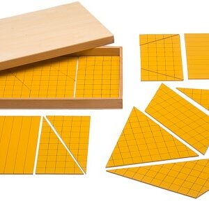 Gelbe Flächen und Dreiecke für die Flächenberechnung