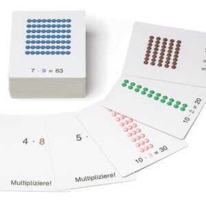 Arbeitskartei Perlenmaterial zur Multiplikation