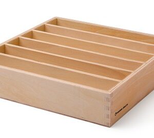 6-Fächer-Holzkasten für Stöpselkarten