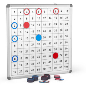 Magnettafel mit Pythagoras- und Hunderterbrett