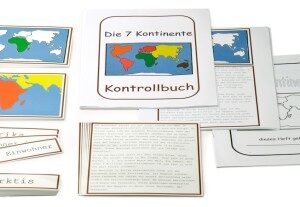 Unsere 7 Kontinente - Montessori Lernmaterial