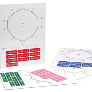 Zahlensterne Kontrollkarten und Malreihen-Legematerial