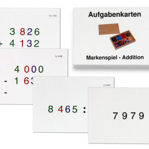 Aufgabenkarten für das Markenspiel