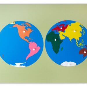Große Montessori Puzzlekarte - Die Welt und ihre Kontinente