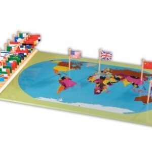 Weltkarte mit Flaggen