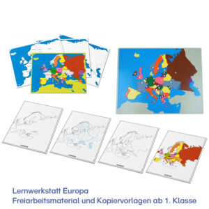 Lernwerkstatt Europa – Freiarbeitsmaterial und Kopiervorlagen ab 1. Klasse