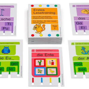 Erstes Lesetraining - Stöpselkasten-Karten Teil II