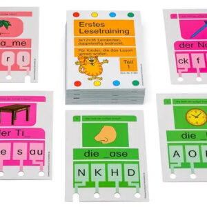 Erstes Lesetraining - Stöpselkasten-Karten Teil I