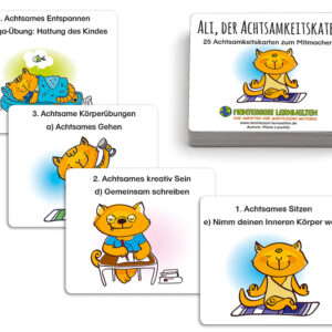 Ali, der Achtsamkeitskater - 25 Achtsamkeitskarten zum Mitmachen