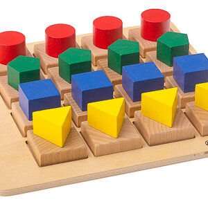 Geometrisches Holzpuzzle - Muster erkennen