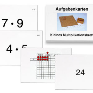 Aufgabenkarten für das Kleine Multiplikationsbrett