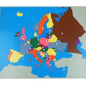 Große Montessori Puzzlekarte Europa