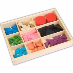 Wortartenkasten mit Holzsymbolen